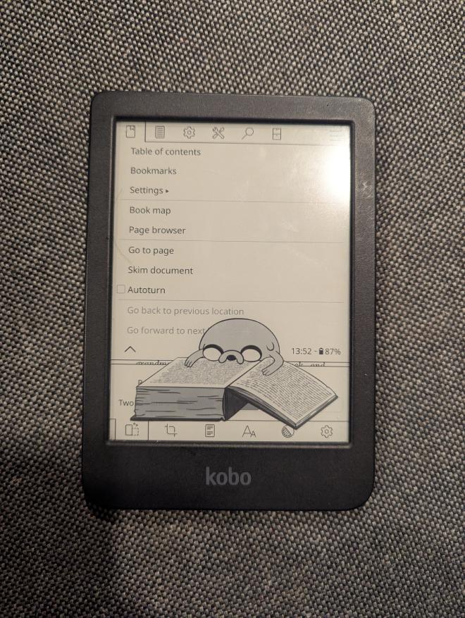 My funny koreader background