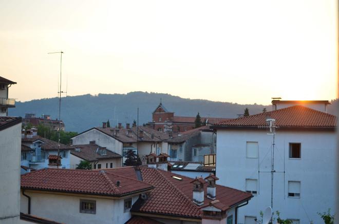 terracotta rooftops in northern Italy